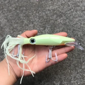 1 PCS Lifelike Octopus Fishing Lure With Treble Hook And Jigs