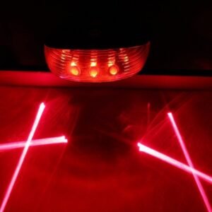 Led Bicycle Rear Light with 2 Laser Beam